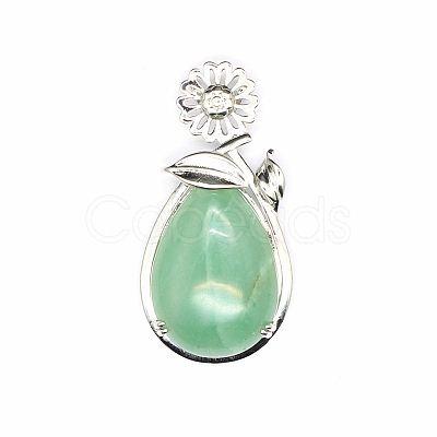 Natural Green Aventurine Pendants PW-WG38857-08-1