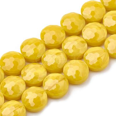 Opaque Solid Color Glass Beads Strands GLAA-N032-05L-1