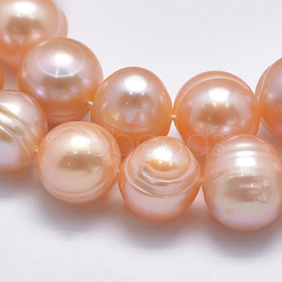 Natural Cultured Freshwater Pearl Beads Strands PEAR-F007-06A-01-1