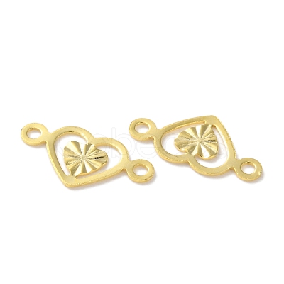 Brass Filigree Connector Charms KK-F880-02G-02-1