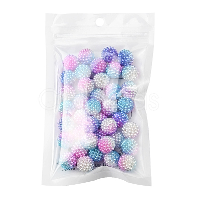 Imitation Pearl Acrylic Beads OACR-FS0001-32D-1