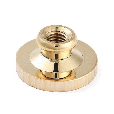 Tree Rings Brass Stamp Head AJEW-M036-02G-1