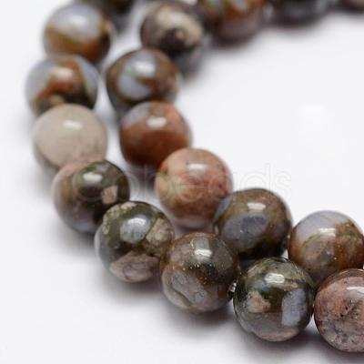 Natural Glaucophane Beads Strands G-K209-04A-8mm-1