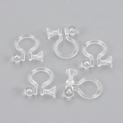 Plastic Clip-on Earring Findings KY-S155-06-1