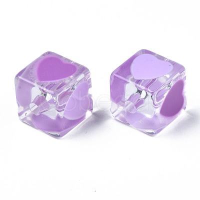 Transparent Acrylic Beads TACR-T004-10B-1