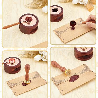 Wax Seal Stamp Set AJEW-WH0517-044-1