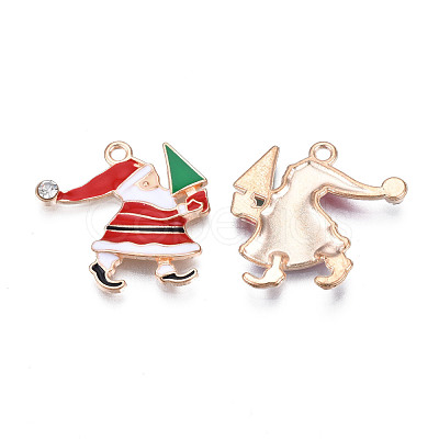 Christmas Alloy Enamel Pendants ENAM-Q442-52-1