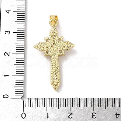 Brass Micro Pave Cubic Zirconia Pendants KK-A212-08F-G-1