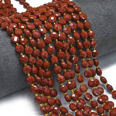 Natural Red Jasper Beads Strands G-K389-B67-01-1