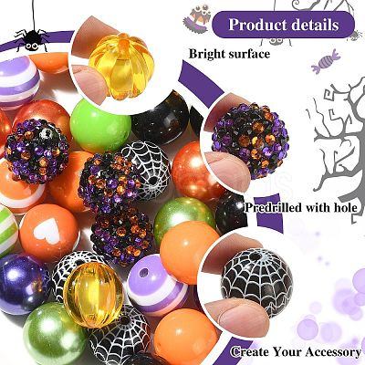 DIY Halloween Pendant Decoration Making Kit DIY-CJC0006-04-1