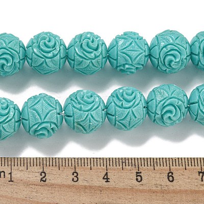 Synthetic Coral Carved Beads Strands CORA-I023-02-1