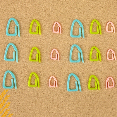 15Pcs 3 Styles Plastic Knittings PW-WG84565-01-1