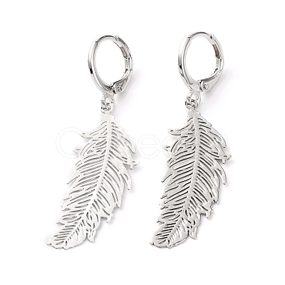 304 Stainless Steel Leverback Earrings X-EJEW-JE04419-1