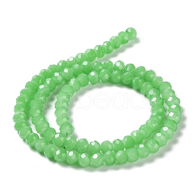 Baking Painted Imitation Jade Glass Bead Strands DGLA-A034-J8MM-A9-1