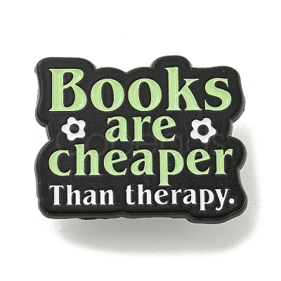 Books are Cheaper Zinc Alloy Brooches JEWB-A023-01E-1