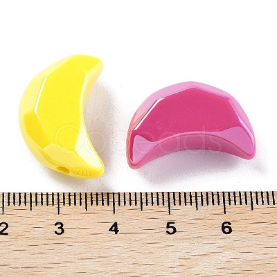 Opaque Acrylic Beads X-OACR-Z017-04B-1