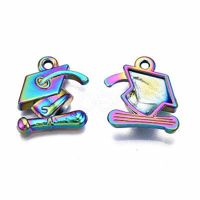 Rainbow Color Alloy Pendants PALLOY-N163-108-NR-1