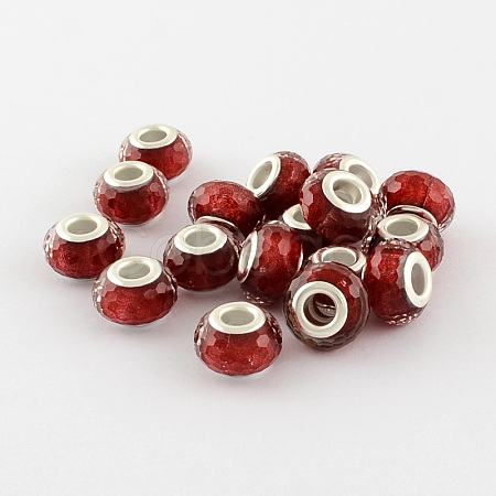 Large Hole Resin European Beads OPDL-R118-04A-1