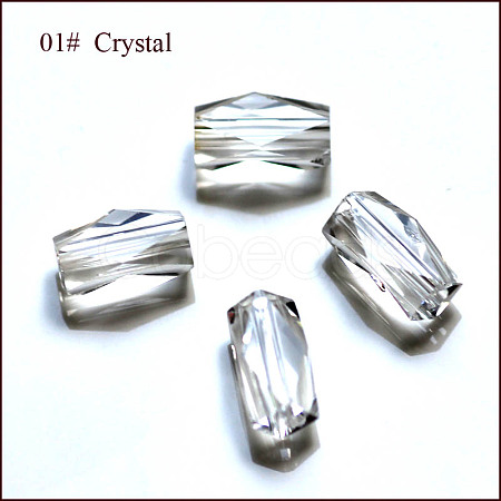 Imitation Austrian Crystal Beads SWAR-F055-12x6mm-01-1