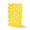 Rectangle Kraft Paper Bags, None Handles, Gift Bags, Polka Dot Pattern, Yellow, 13x8x24cm