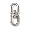 Non-Tarnish 304 Stainless Steel 8 Shape Swivel Clasps, Stainless Steel Color, 88x34.5x18mm