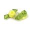 Polyester Rose Ornaments, for DIY Hair Accessories, Clothing Decoration, Costume, Yellow, 27.5~29x14~16x7.5mm