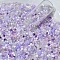 Transaparent Glass Beads, Mixed Shapes, Medium Purple, 20~50mm