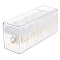 Rectangle Acrylic Jewelry Organizer Storage Boxes, Clear, 21x7.1x9.7cm