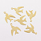 201 Stainless Steel Charms, Swallow, Golden, 14x11x0.4mm, Hole: 1mm