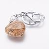 Natural/Synthetic Gemstone Keychain KEYC-G040-D-3