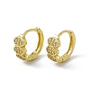 Rack Plating Brass Clear Cubic Zirconia Hoop Earrings for Women EJEW-M213-37G-1