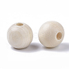 Unfinished Natural Wood Beads X-WOOD-S651-A10mm-LF-2