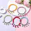 ABS Plastic Imitation Pearl Beaded Stretch Bracelets BJEW-JB10154-2
