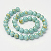 Natural Mashan Jade Beads Strands X-G-P232-01-H-8mm-2