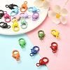 20Pcs Spray Painted Eco-Friendly Alloy Lobster Claw Clasps PALLOY-YW026-01-6