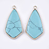 Synthetic Turquoise Pendants G-T112-26A-2