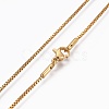 304 Stainless Steel Box Chain Necklaces X-NJEW-F248-05A-G-2