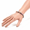 Natural Gemstone & Synthetic Hematite Round Beaded Stretch Bracelet for Women BJEW-JB08305-3