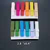 Dyed Wooden Craft Pegs Clips WOOD-PH0006-02-2
