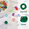  90pcs 6 colors Transparent Resin Beads RESI-TA0001-58-12