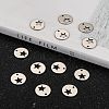 304 Stainless Steel Flat Round Charms STAS-R063-03-5