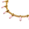 304 Stainless Steel Enamel Curb Chain Necklaces & Bracelet Set SJEW-JS01218-9