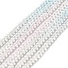 Transparent Gradient Color Glass Beads Strands GLAA-H021-01B-27-2