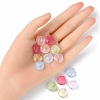 35Pcs Transparent Spray Painted Glass Beads GLAA-YW0001-66-4