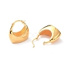 Brass Bag Shape Hoop Earrings for Women EJEW-E280-01G-2
