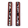 Opaque Resin & Wood Pendants RESI-N039-10-2