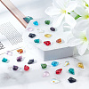 DICOSMETIC 40Pcs 10 Colors Faceted Glass Pendants GLAA-DC0001-40-4