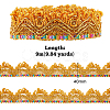 Sparkle Polyester Lace Ribbons OCOR-WH0080-16C-2