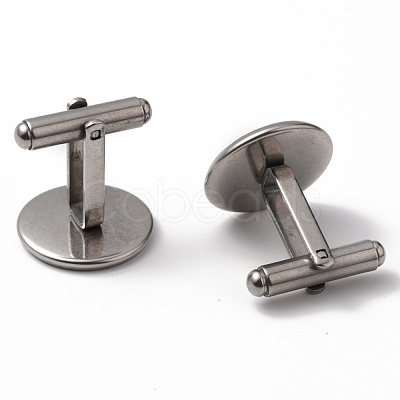 Tarnish Resistant 304 Stainless Steel Cuff Buttons STAS-Z015-33F-1