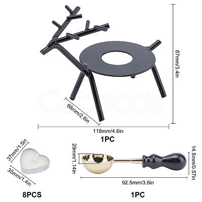 CRASPIRE DIY Wax Seal Stamp Kits DIY-CP0003-96B-1